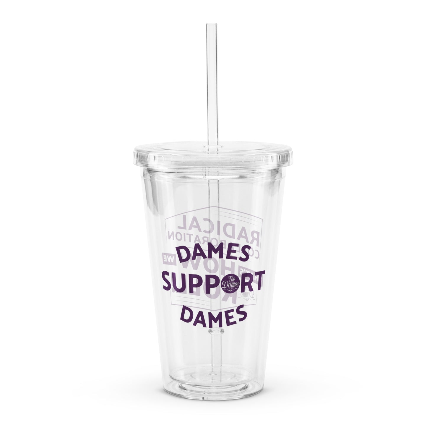 How We Roll Clear plastic tumbler