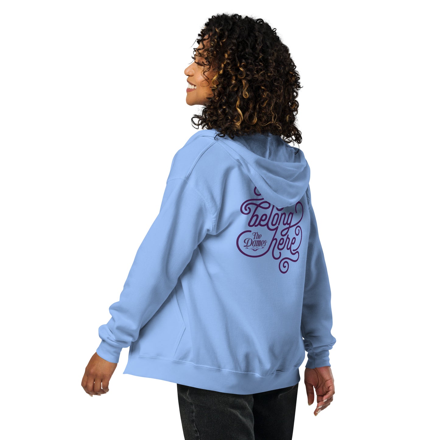 You Belong Here zip hoodie Light