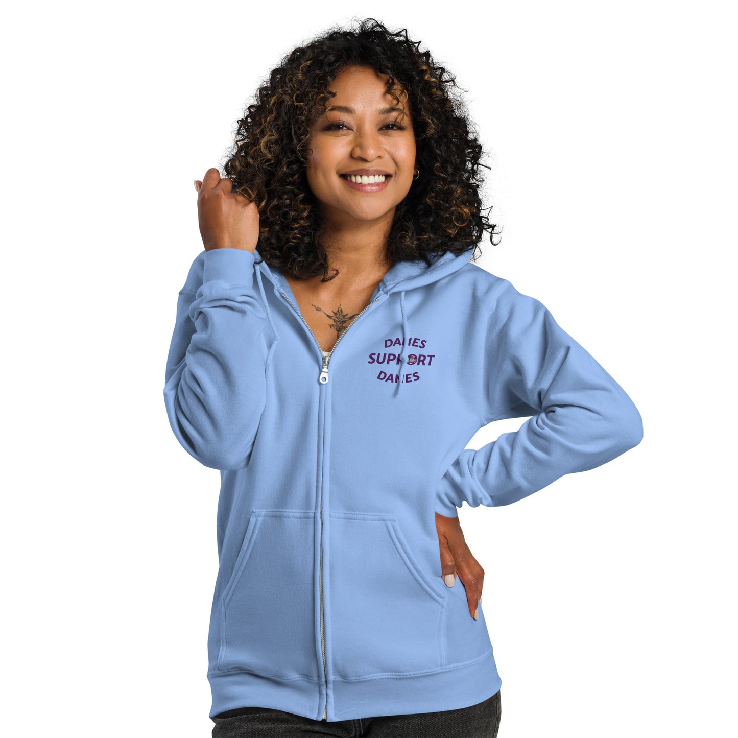 You Belong Here zip hoodie Light