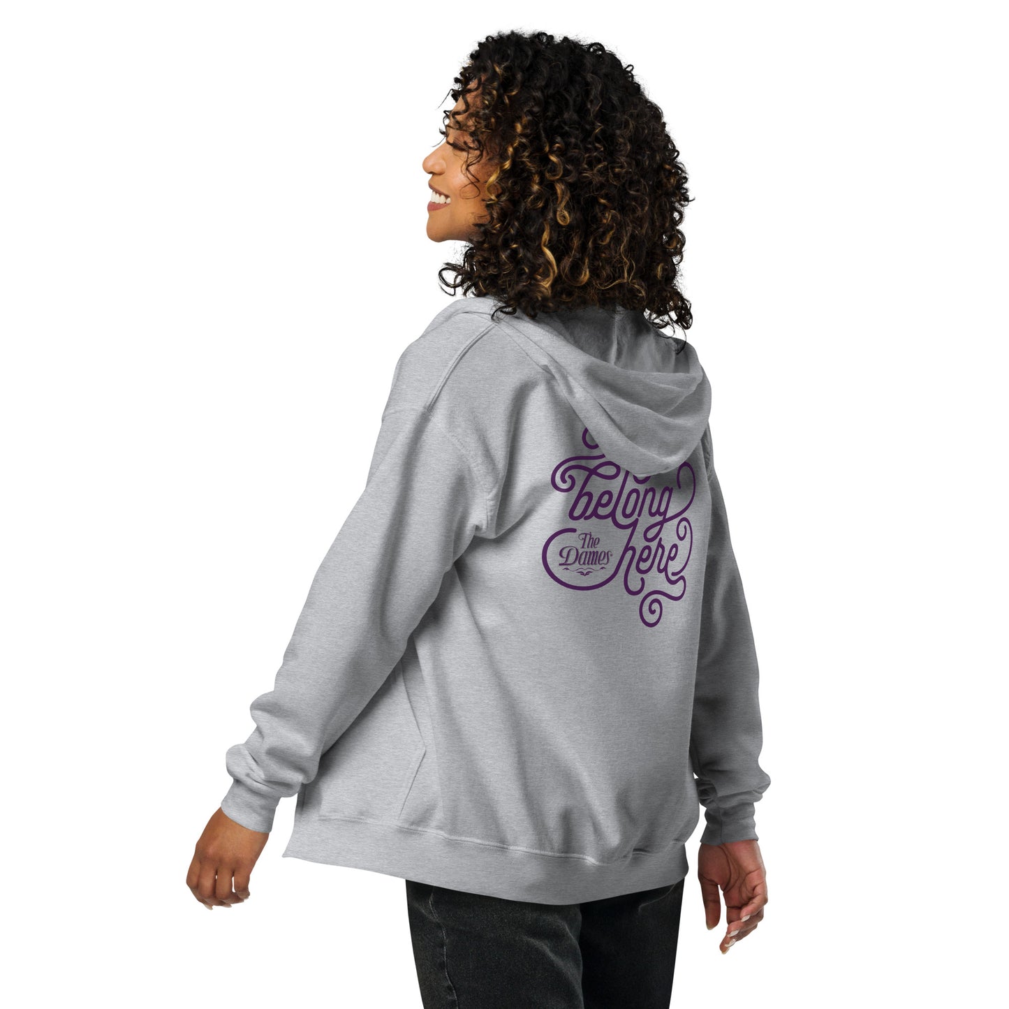 You Belong Here zip hoodie Light