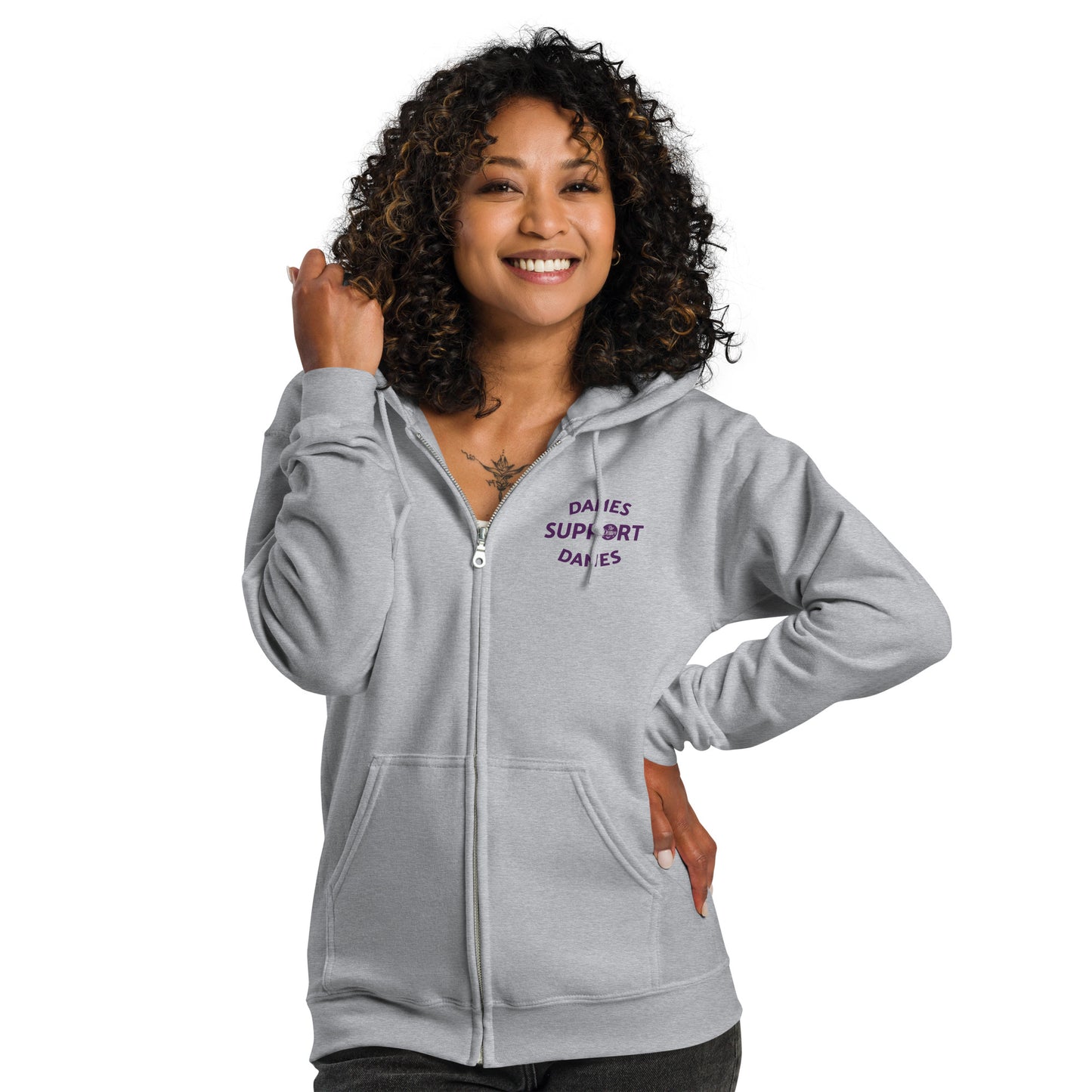 You Belong Here zip hoodie Light