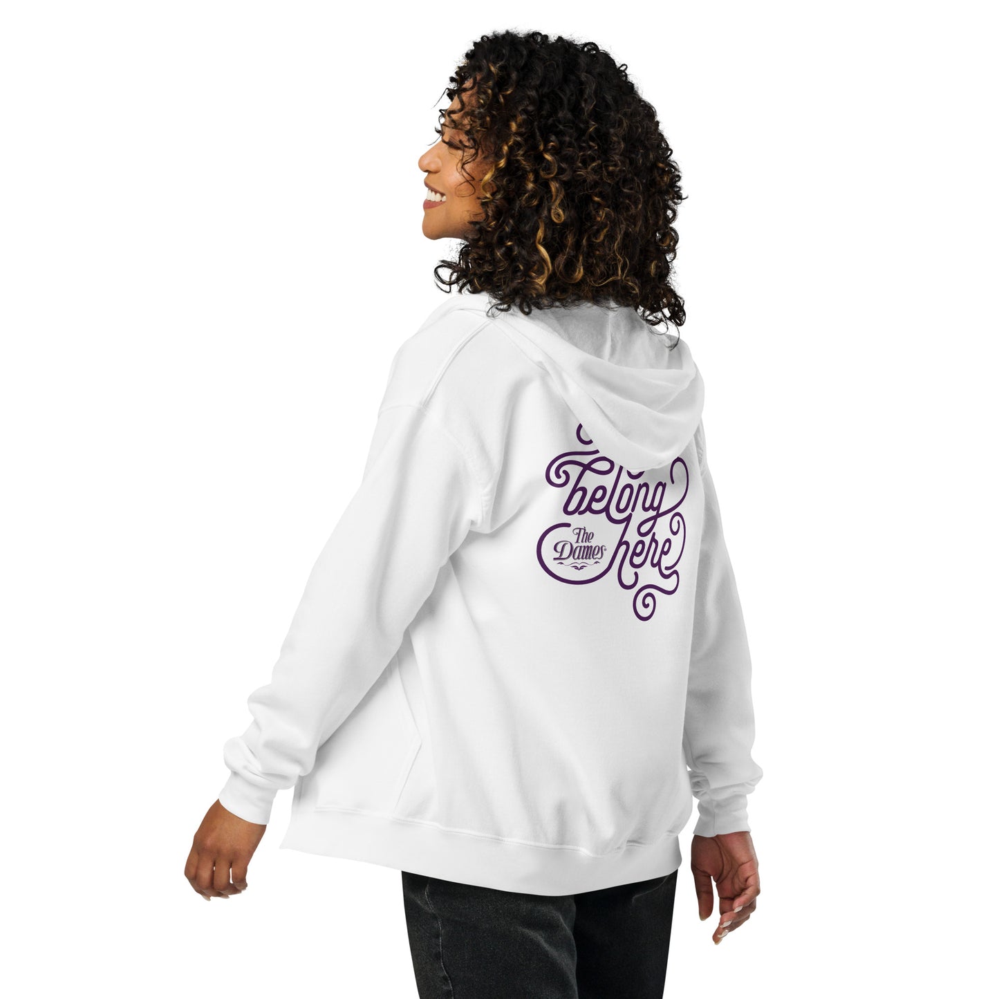 You Belong Here zip hoodie Light