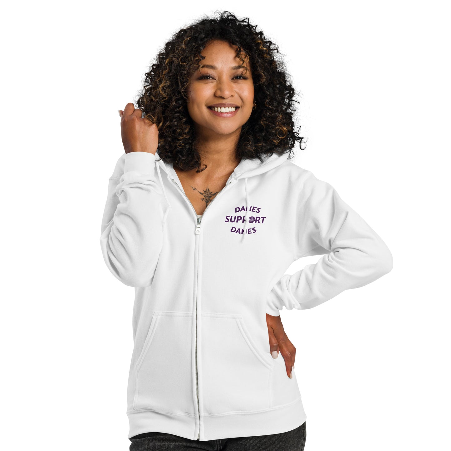 You Belong Here zip hoodie Light