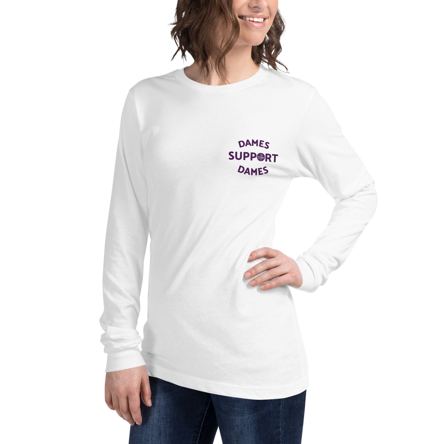 Dames Front Long Sleeve Tee