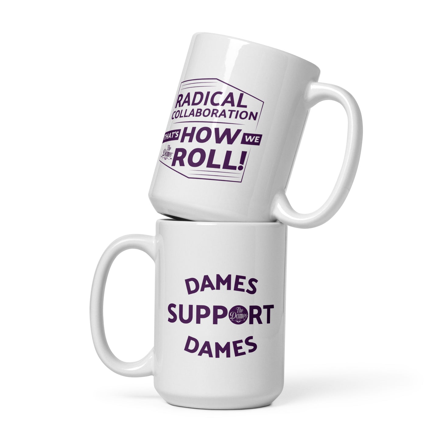 How we roll White glossy mug