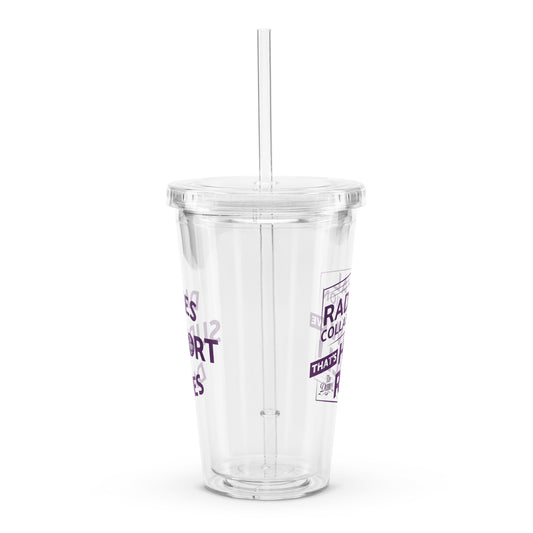 How We Roll Clear plastic tumbler