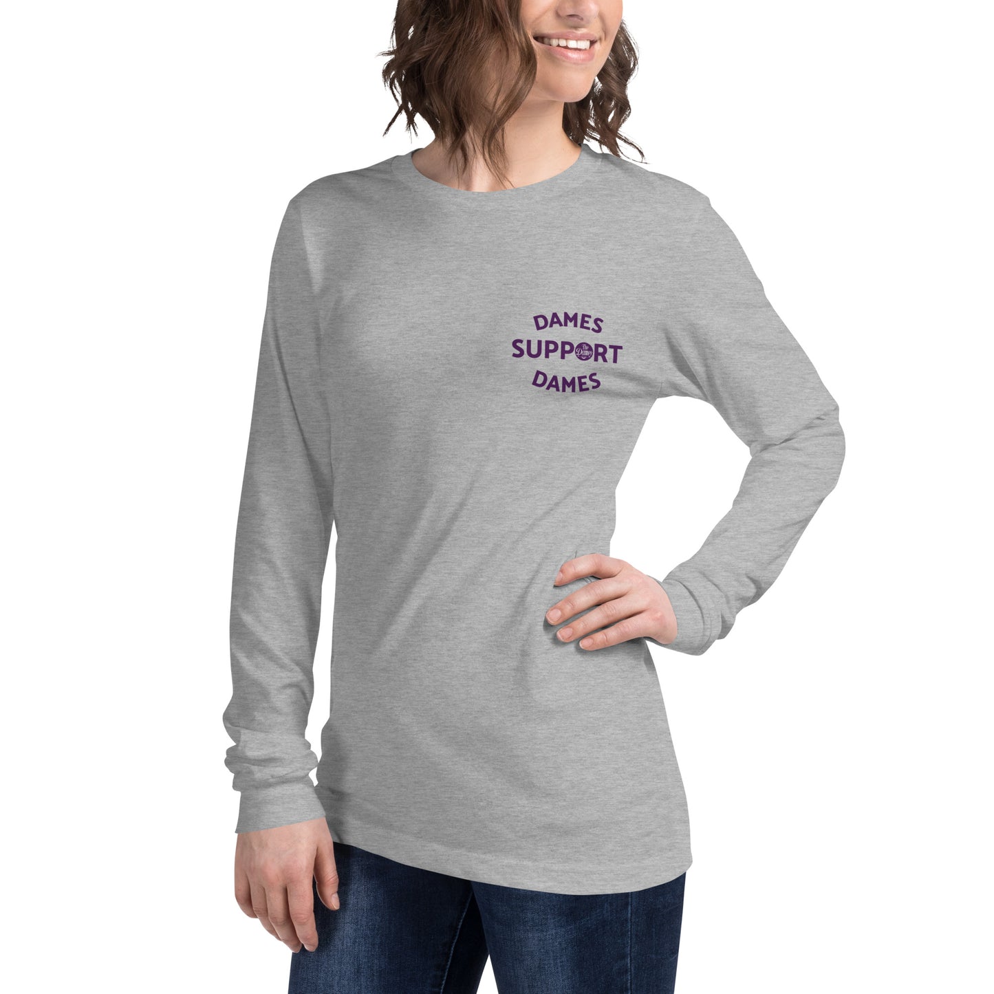 Dames Front Long Sleeve Tee