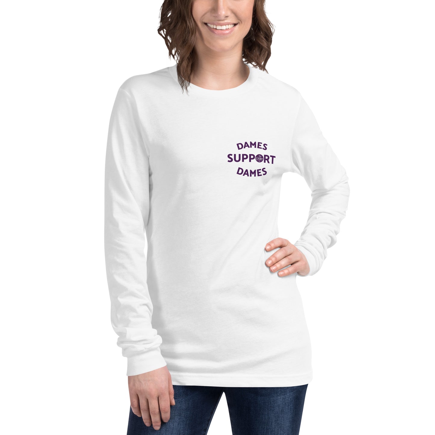 Dames Front Long Sleeve Tee