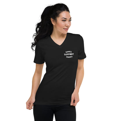 Dames Front V-Neck T-Shirt